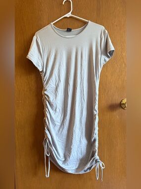 XL Gray Buttery Soft Long Swim Cover with Tie Sides